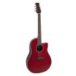 Chitara electro-acustica Ovation CS24-RR-G Celebrity CS Standard Mid Cutaway Ruby Red