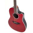Chitara electro-acustica Ovation CS24-RR-G Celebrity CS Standard Mid Cutaway Ruby Red