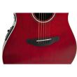 Chitara electro-acustica Ovation CS24-RR-G Celebrity CS Standard Mid Cutaway Ruby Red