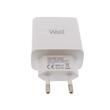 Alimentator USB Well, quick charge 3.0, 3A 18W, negru / alb