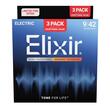 Pachet 2+1 seturi corzi chitara electrica 9-42 Elixir Nanoweb Super Light