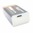 Acumulator Li-Ion 9V 400mAh, E-Block cu incarcare cu micro USB