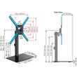 Suport TV de podea Barkan 29"-58" fix, S320.B