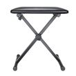 Scaun Adam Hall SKT 16 E , negru, pliabil, sezut negru, piele sintetica