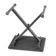 Scaun Adam Hall SKT 16 E , negru, pliabil, sezut negru, piele sintetica