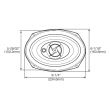 Difuzoare auto JBL Stage 9603E , coaxiale ovale, 3 cai