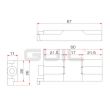 Clema conectare profil platforma Guil TMU-01 , aluminiu, pentru TM440,TM440XL,TM300