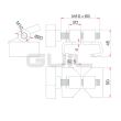 Clema conectare rama platforma Guil TMU-02 , inox