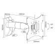 Suport TV LCD Cabletech UCH0042A , 23-42", 30 kg, negru