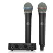 Sistem fara fir cu 2 microfoane de mana Behringer ULM302MIC , digital 2.4 GHz