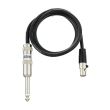 Cablu instrument sistem fara fir Shure WA302 , mini XLR 4P mama, jack 6.3 mm tata mono, 78.5 cm