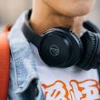 Casti fara fir on-ear Audio-Technica ATH-ANC500BTBK , inchise, Noise-Cancelling, negre