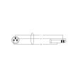 Cablu audio balansat 0.5M Cordial CFM 0.3 MV , XLR tata 3P, jack 6.3 tata stereo aurit, Rean