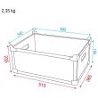 Case fara capac Dap D7002 Stack Value Line , inetrior 490x340x195 mm