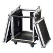 Case rack combo Dap D7367B 10+10U , plywood, adancime 51 cm, cu roti
