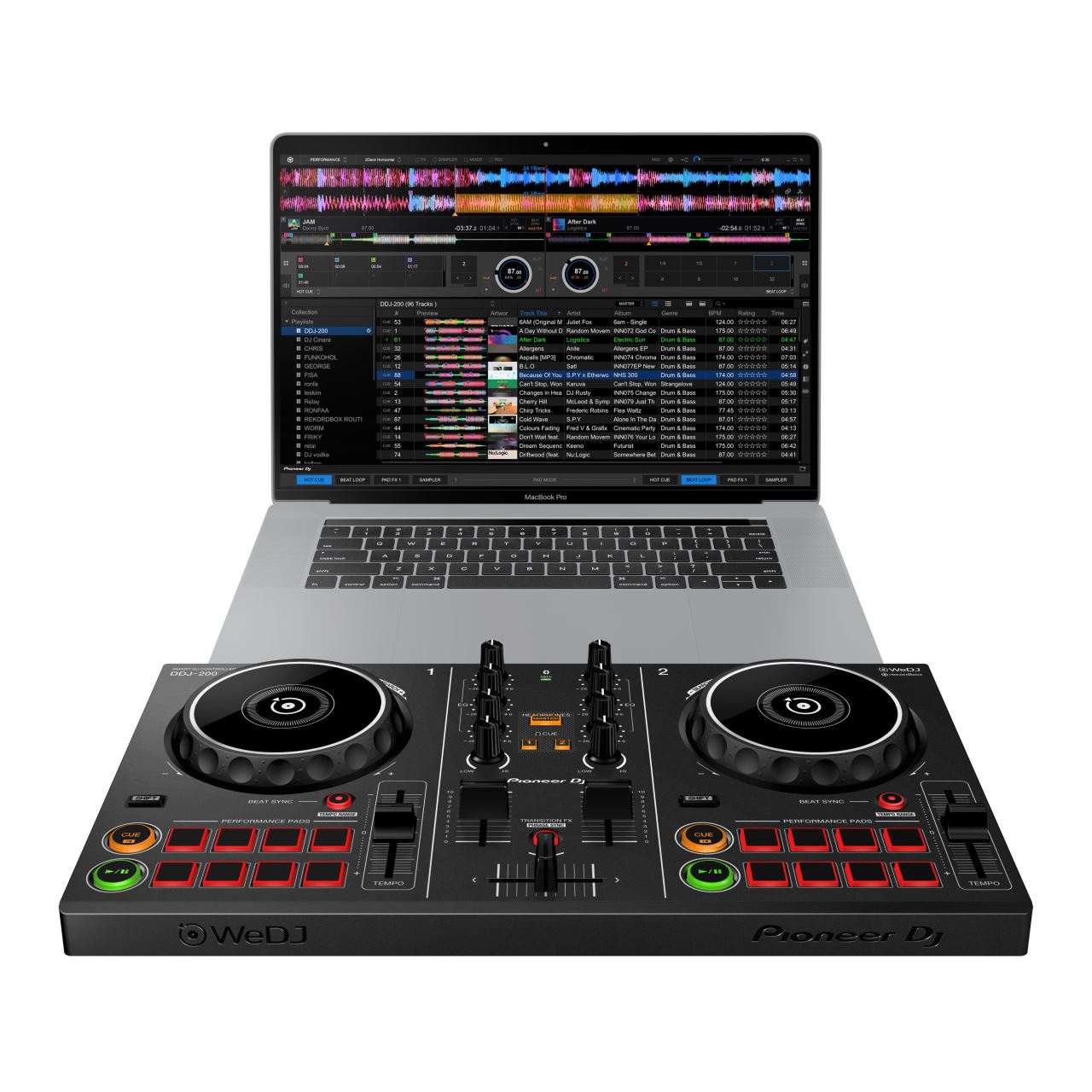 Consola DJ Pioneer DDJ-200 + geanta DJC-200 - DOCOM