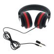 Casti audio on-ear Gewa HP Six , negru-rosu, inchise