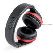 Casti audio on-ear Gewa HP Six , negru-rosu, inchise