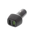 Incarcator USB auto Quickcharge Well , 12-24V, 2xUSB, 30W+2.4A
