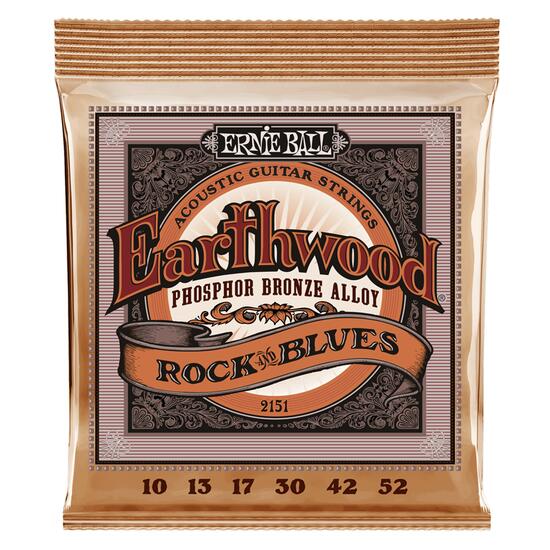Corzi chitara acustica 10-52 Ernie Ball EarthWood 2151 Phosphor Bronze, Rock&Blues