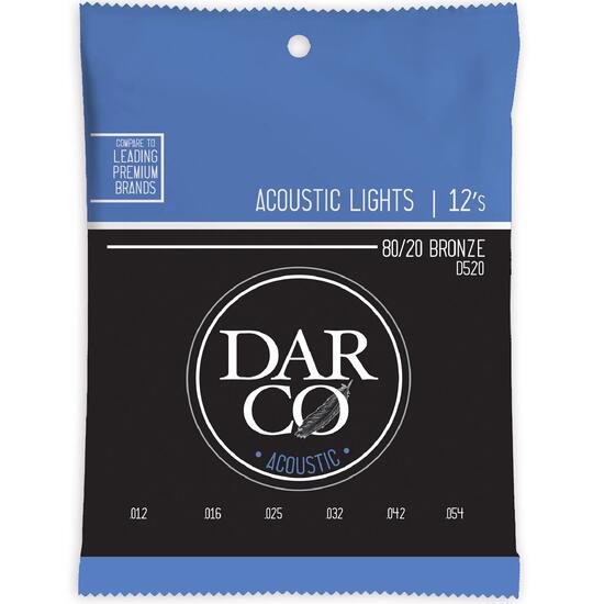 Corzi chitara acustica 12-54 Martin Darco D520 Light