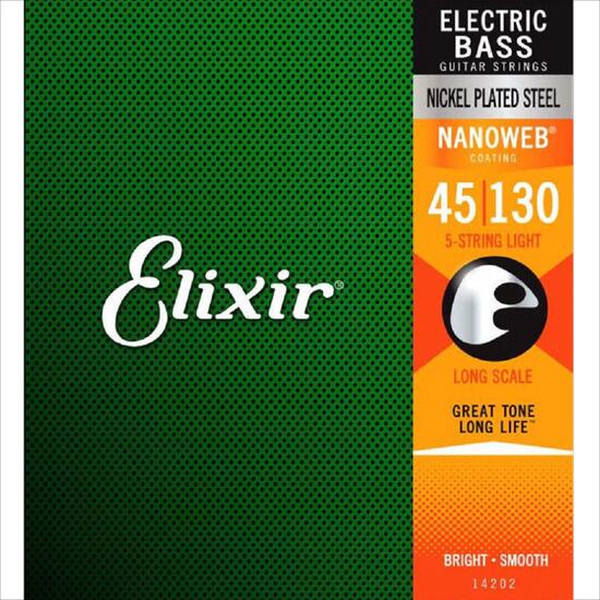 Corzi chitara bass 45-130 Elixir Nanoweb 14202