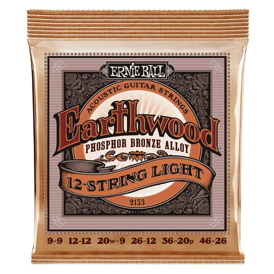Corzi chitara acustica 12 corzi 09-46 Ernie Ball 2153, Phosphor Bronze 12
