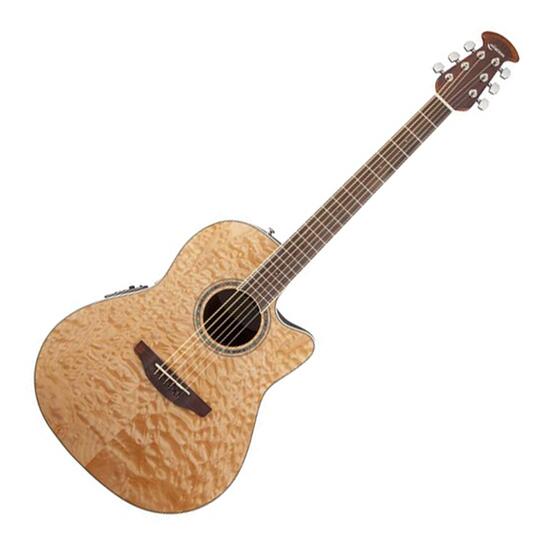 Chitara electro-acustica Ovation CS24P-4Q, Celebrity Standard Plus Mid Cutaway, Natural Quilt