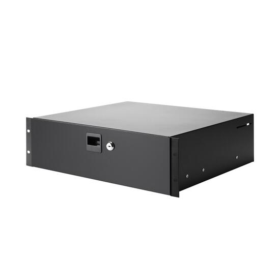 Sertar rack 3U Adam Hall 87403 , otel, cu cheie
