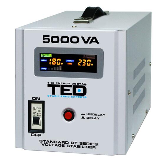 Stabilizator de tensiune 5000VA TED 000187, SVC, servomotor, 5kVA