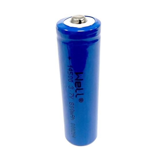 Produs: Acumulator Litiu-Ion 14500 Well , 3.7V, 800mAh, terminal cu varf