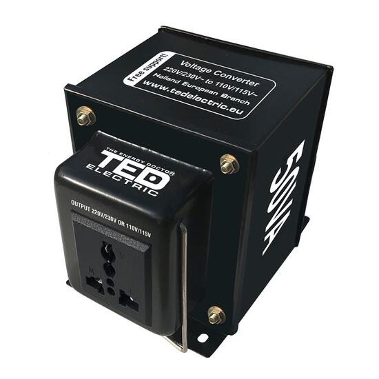 Transformator convertor 230>110V 50VA/50W TED 003683 TED110-50VA, reversibil