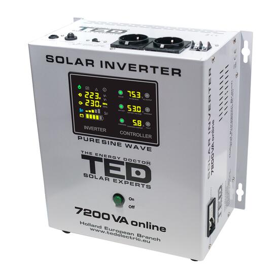 Invertor solar 48V 7200VA/5000W TED 000316, MPPT, 5kW