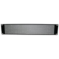 Panou ventilatie rack Adam Hall 2U Rack 19", perforat, din otel, negru