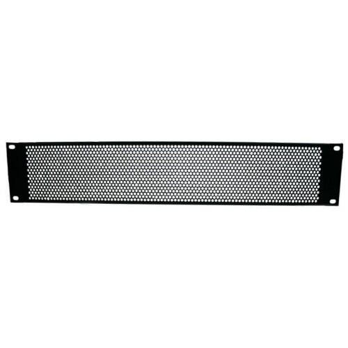 Panou ventilatie rack Adam Hall 2U Rack 19", perforat, din otel, negru