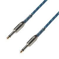 Cablu instrument Vintage 6M Adam Hall K3IPP 0600 VINTAGE , jack 6.3 tata mono, jack 6.3 tata mono, textil, 3 Star