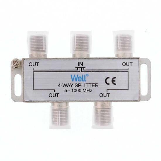 Distribuitor, splitter TV 4 cai Well, 1000 Mhz