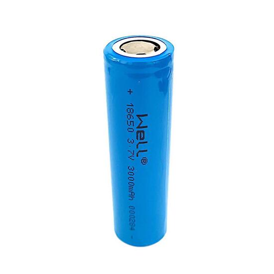 Produs: Acumulator Litiu-Ion 18650 Well , 3.7V, 3000mAh, terminal plat