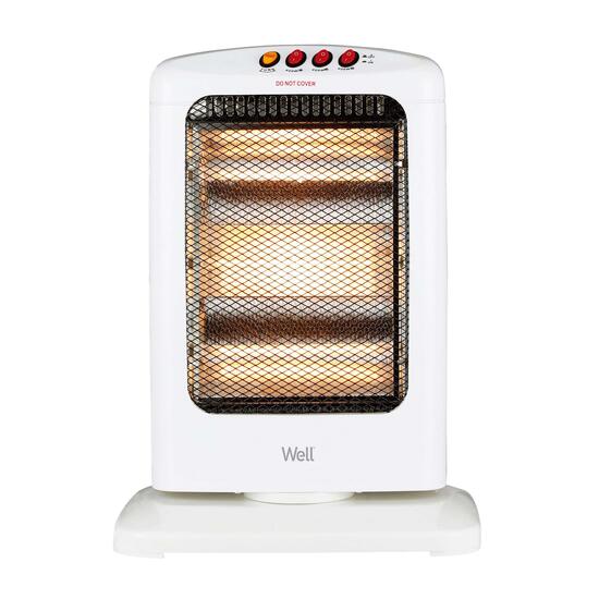 Radiator electric cu halogen Well HTR-HAL-1200, 3 trepte, 1200W
