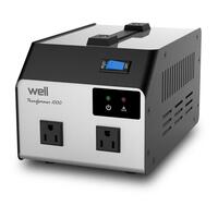 Convertor tensiune Well, 220V -> 110V, 1000VA, 2 iesiri