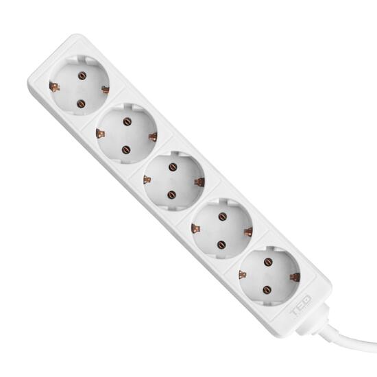Prelungitor 5 cai 1.5M TED N1.5TED1.5M5P, 3x1.5 mmp, 5x prize Schuko, alb