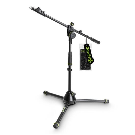 Stativ microfon Gravity MS 4222 B, baza trepied, ajustabil in 2 puncte, telescopic boom