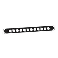 Panou rack Adam Hall 872213 1U, 12 orificii XLR
