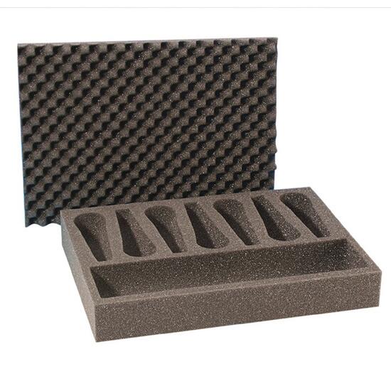 Forme de spuma pentru rack-uri Adam Hall 2806, 7 microfoane