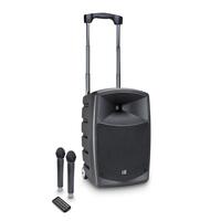 Boxa activa portabila cu acumulatori LD Systems ROADBUDDY 10 HHD 2 B6, 2 microfoane wireless