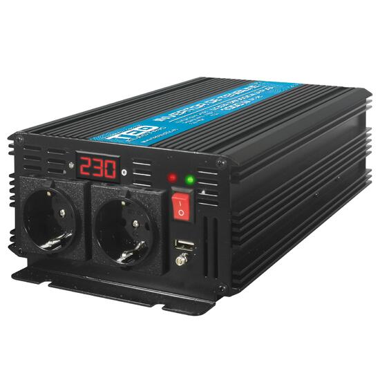 Invertor auto 12V 1500W TED 000385, sinus pur