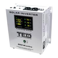 Invertor solar 12V 850VA/500W TED 000286, MPPT, 0.85kW