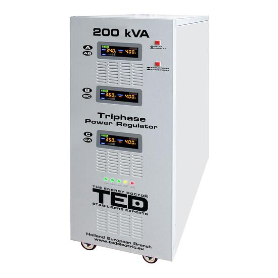 Stabilizator tensiune trifazat 200KVA 142KW TED 200KSVC, servo motor, SVC