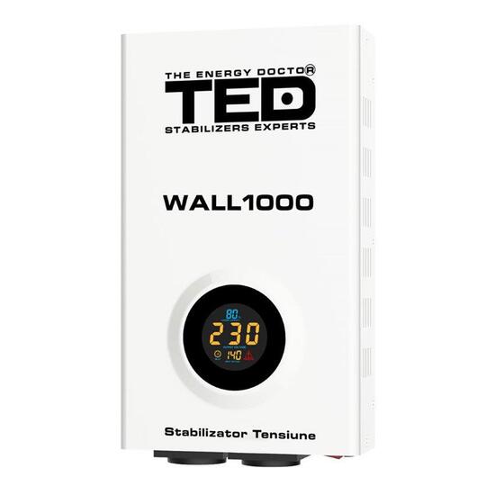 Stabilizator tensiune 1000VA/600W TED WALL1000, AVR, cu relee, pe perete