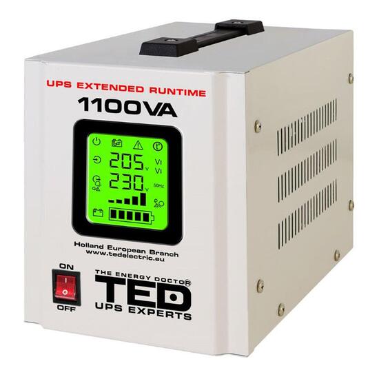 UPS centrale 1100VA/700W TED 000323, AVR, releu, acumulator neinclus